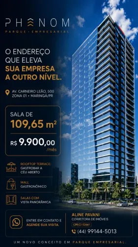 SALA COMERCIAL PARA LOCAÇÃO - PHENOM