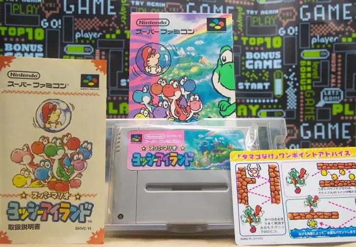 Yoshi Island Completo CIB Caixa, Berço, Manual e Encartes - Super Famicom