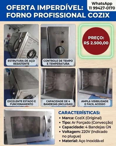 Forno Profissional Cozix