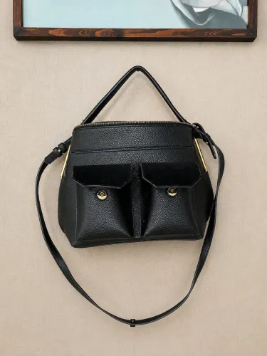 Bolsa arezzo preta média 