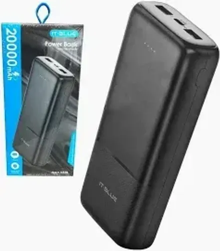 Carregador Portátil 20.000mah Power Bank 2 USB It Blue Inova 