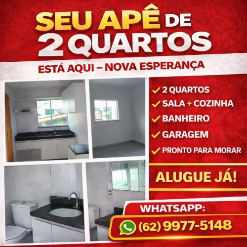 Alugo Aluguel Casa Ap Apartamento 2 quartos qt Jardim Jd Nova Esperança Goiania Portal Sho