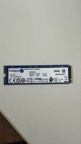 SSD Kingston Nv2 500GB, M.2 2280, NVME PCIE 4.0 X4 3500MB/s 2100MB/s, Preto - Snv2s/500g