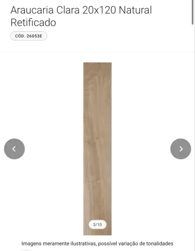 Porcelanato Portobello Araucária Clara 8 Caixas