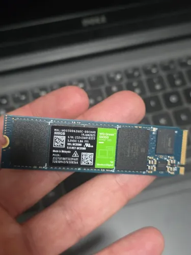 SSD Nvme 500gb WD Green saúde 100%