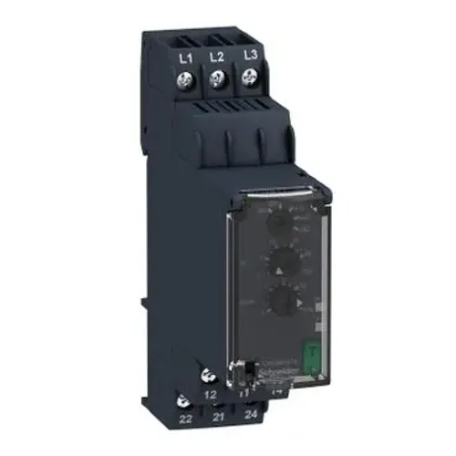 Rele Tensão Sobre/Sub/Falta Fase Trifásico 380-480Vca 2Rev RM22TA33 Schneider