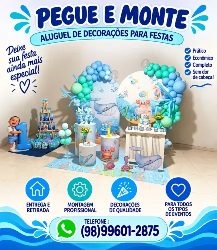 DECORAÇÃO PEGUE E MONTE