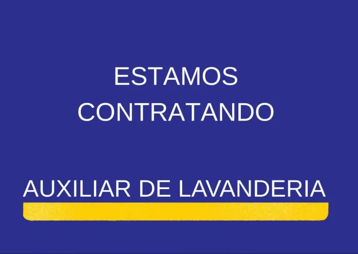 Auxiliar de Lavanderia com CNH