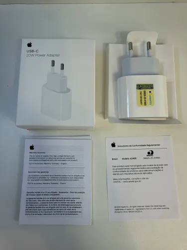 CARREGADOR ORIGINAL APPLE 20w