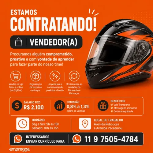 Vendedora de loja 