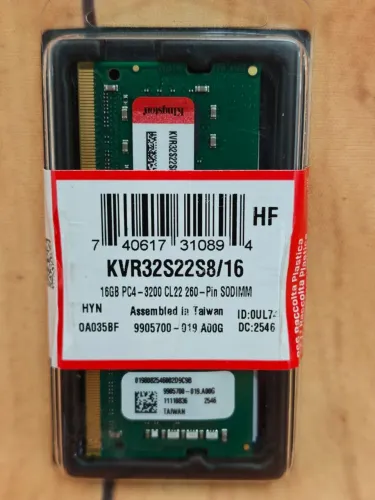 Memória RAM 16gb Notebook DDR5 5600Mhz