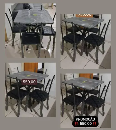 Mesas 4 cadeiras