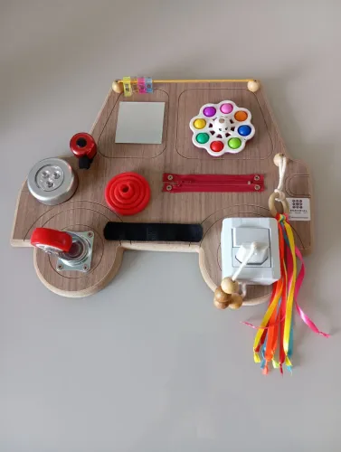 Painel sensorial montessoriano 