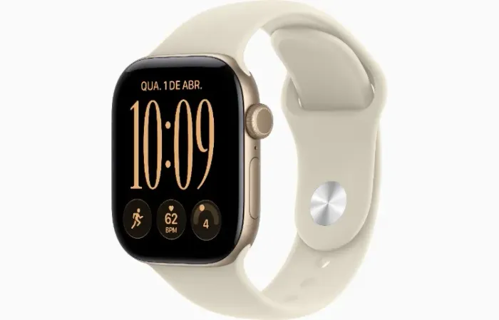 Apple Watch Series 12 42MM - Dourado-claro - Novo Lacrado