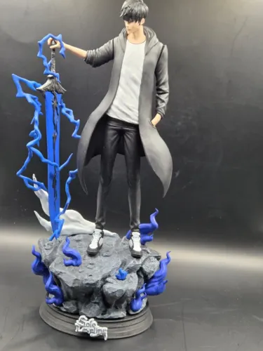 sung jin-woo solo leveling action figure miniaturas estatua colecionáveis boneco