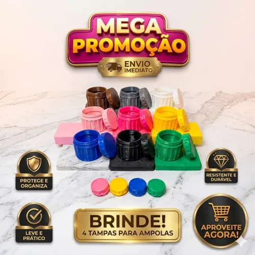Porta Mounjaro (Ampolas 3 ml) + tampas de brinde