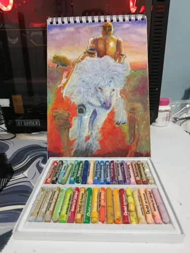 Vendo desenhos(lápis e gis), pinturas a tinta e pinturas digitais pro encomenda