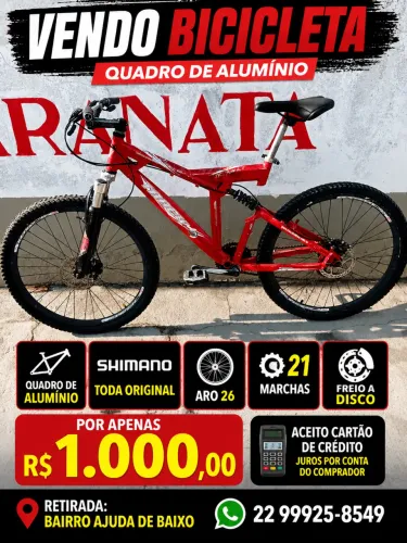 Vendo bicicleta toda original shimano