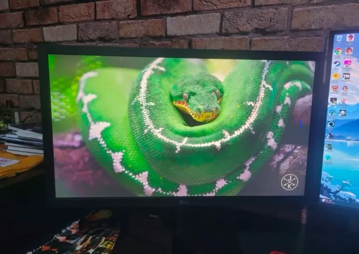 Monitor LG Full HD com ajuste de altura e rotação