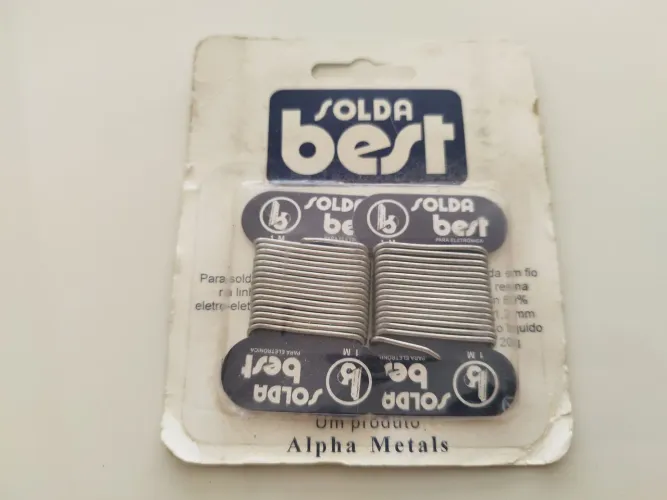 Estanho em fio para solda eletrônica 60X40 diâmetro 1,2mm com 20 gramas Best solda