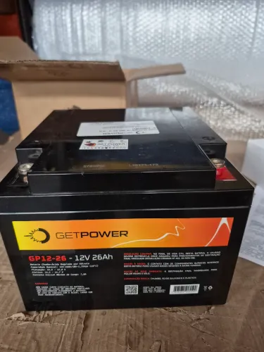 Bateria selada 12 Volts 26ah Getpower VRLA AGM para nobreak 