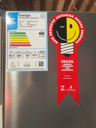 Geladeira midea 411 litros