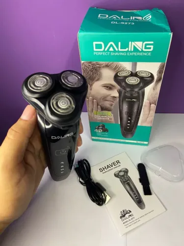 Barbeador Elétrico sem Fio Recarregável Daling DL-9273