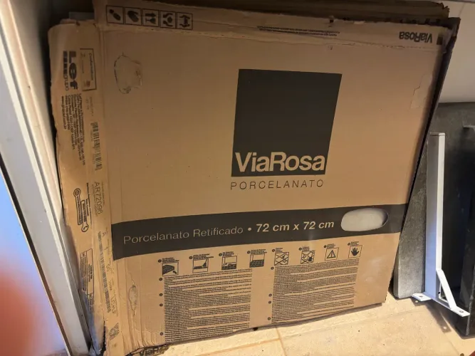 10 placas - Porcelanato ViaRosa Retificado 72x72