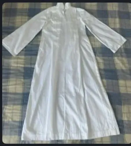 Vestido tradicional para primeira comunhão, de algodão, TAM. 12 anos. 