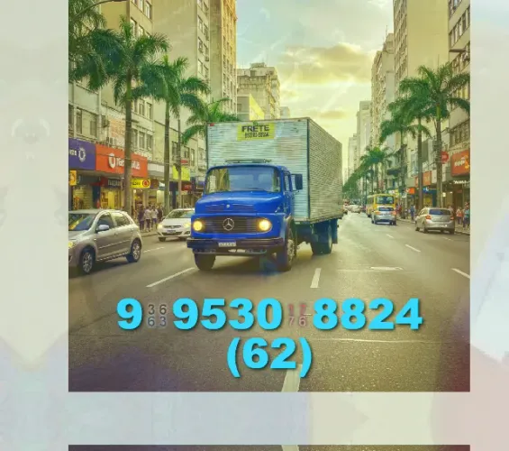 Frete em Jardim América, Setor Central e Vila Nova! Basta chamar e agendar!