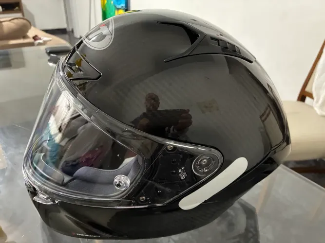 Macacão e equipamentos de moto