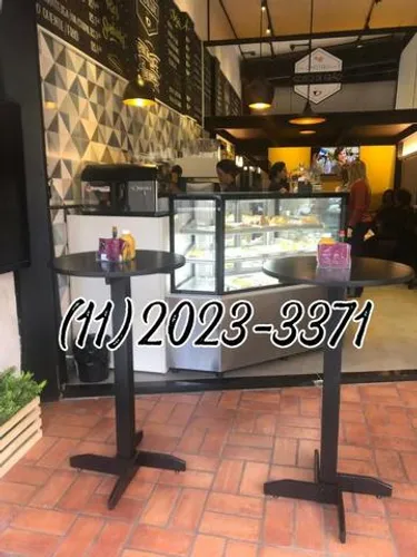 Mesa Bistrô alta de Cafeteria e Bar