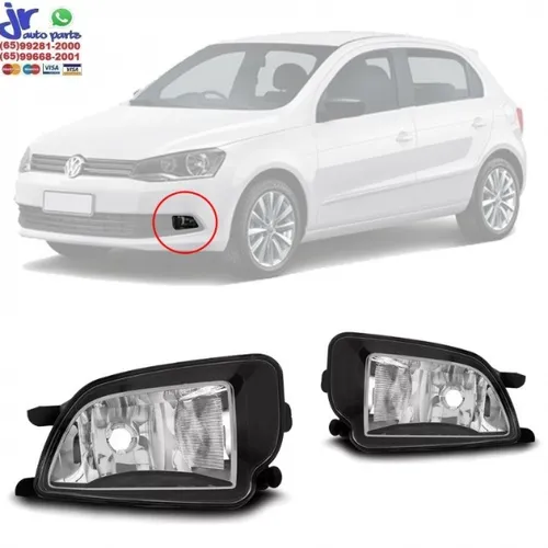 Par Farol de Milha Gol G6 2013 2014 2015 2016 Auxiliar Neblina 