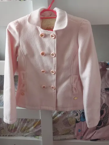 Casaco inverno Lilica Ripilica Tam 12 rosa luxo estilo Barbie