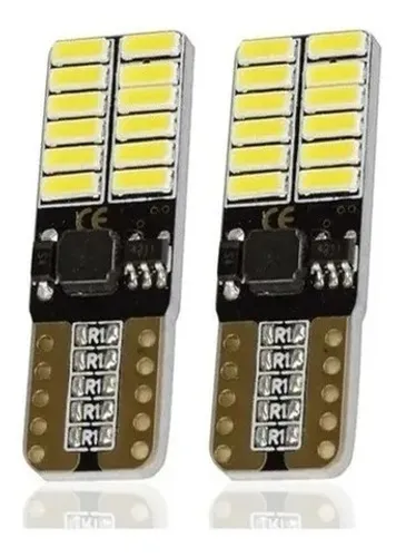 Par Lampada Farolete T10 Cambus 24 Leds 9w4141 Smd