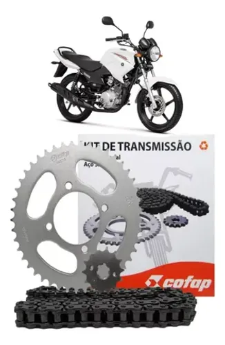 Kit Relação Transmissão Ybr Factor 125 2010 Original Cofap