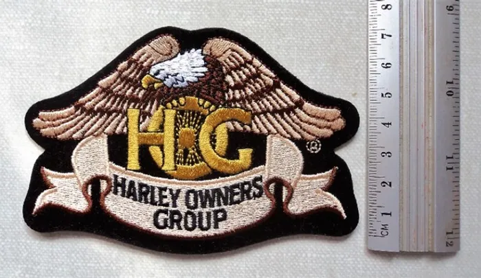 Harley Owners Group - Bordado tamanho aproximado11,5 X 8,00 (Usado - estado de novo)
