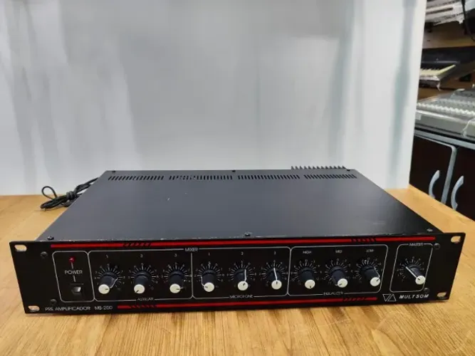 Mixer Pré-amplificador Multsom Ms-250 Funcionando 100%!!