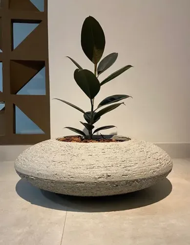 Jarro Turmalina em concreto 74x37x23cm