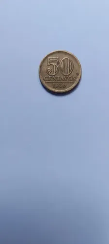 Moeda Antida De 50 Centavos - 1956 - Módulo Menor - MBC