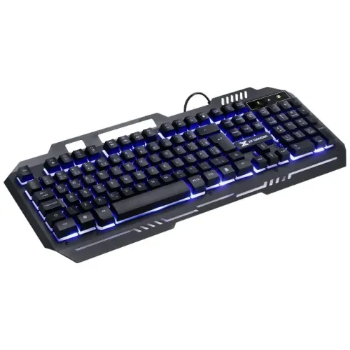 Teclado Gamer Shield Abnt2 Multimidia Led Azul 1.8 Mts-gt600