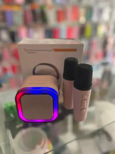 Caixa de Som Com Microfone Bluetooth