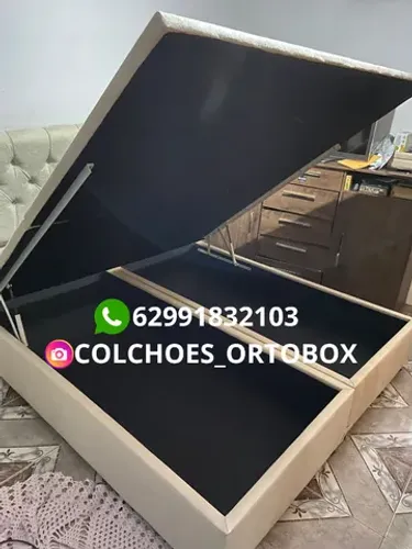Cama box Baú Super king blindado e reforçado
