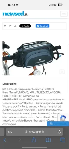 Bolsa dianteira Ferrino