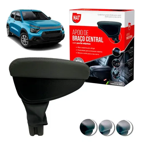 Apoio De Braço Encosto Citroen C3 2023 Até 2024 Couro