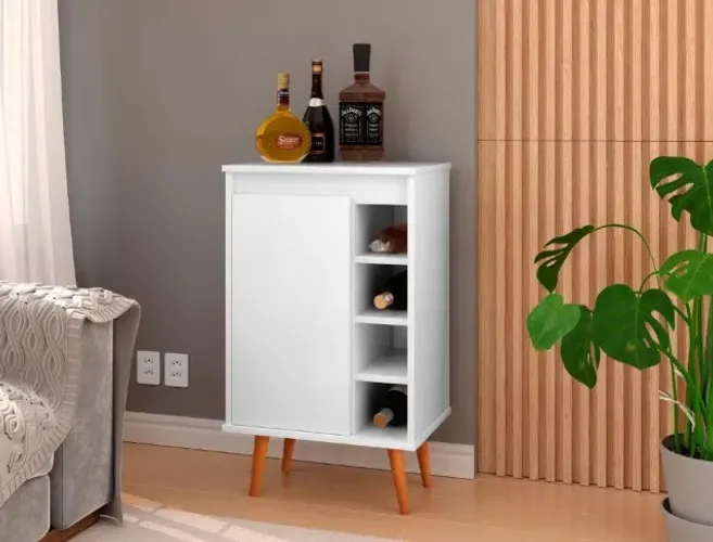 Buffet / Balcão MAD Com Adega Retrô ! Frete + Montagem Grátis