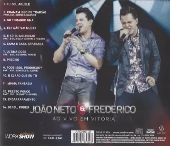 CD João Neto e Frederico ao vivo, em Vitória