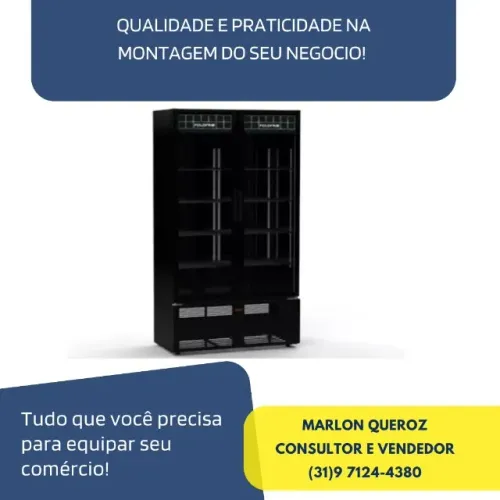 Expositor Refrigerado 2 Portas Polo Frio