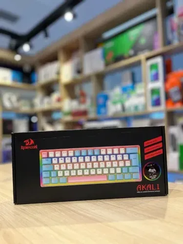 Teclado Mecanico Gamer Akali Keycaps Rainbow - Loja Física/ Até 5x sem juros