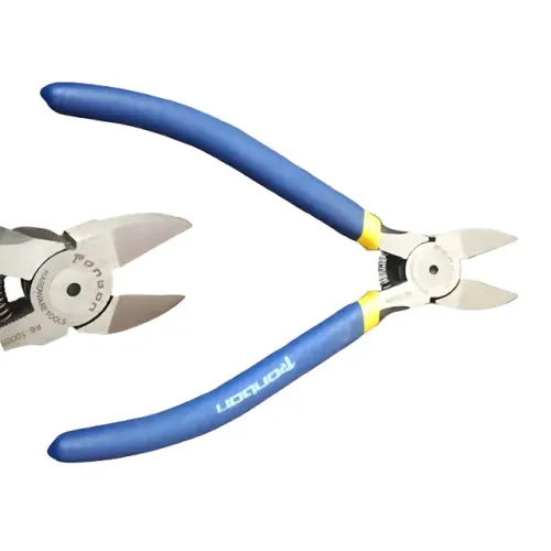 Alicate De Corte Rente 6 Pol Plástico Mola Cabo Emborrachado Diagonal Cabos Kit Fios Cobre